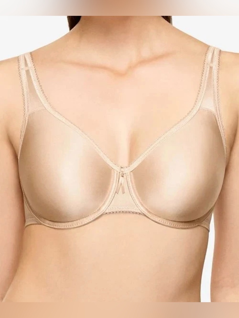 Wacoal Basic Beauty Full Figure Seamless Underwire Bra 855192 Sand Nude 36D EUC
